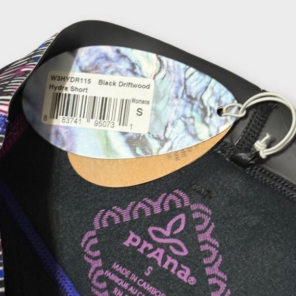 NWT PrAna Hydra Shorts Women's Small Black Pink Beach Pool Kayak Raft NEW - Picture 4 of 8